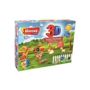 Set Plastilina Heroes 3D,  Farm animals
