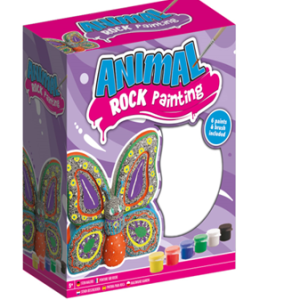 Rock painting -pictura piatra Butterfly, Grafix