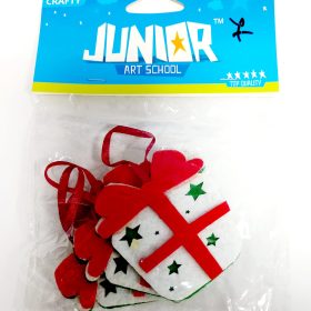 Decor Craciun cutie cadou 3/set, Junior