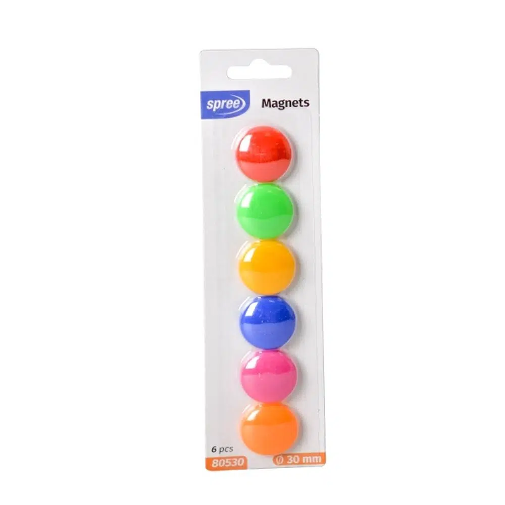 Set Di 24 Magneti Per Frigorifero Colorati, In Vetro Trasparente, Forti E Lucidi, Per Note E Foto, Multicolore