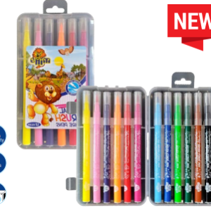 Carioci 12 culori  Milla Brush pensula