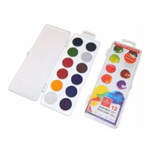 Acuarela Anilinky 12culori  22,5 mm dreptunghi