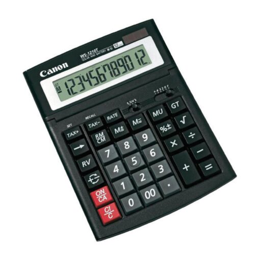 Calculator Canon de birou cu 12 digiti, cu ecran rabatabil,  WS-1210T