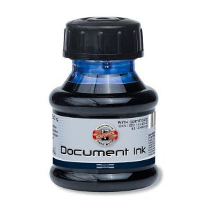 Cerneala permanenta stilou pentru documente Koh-I-Noor, culoare negru, 50g