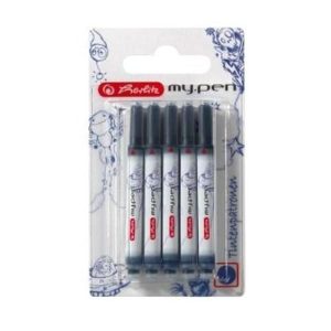 Cartuse cerneala mari Herlitz My.Pen, 5 buc/cut, albastre