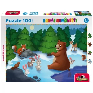 Puzzle 100 piese Ursul Pacalit de Vulpe, Noriel