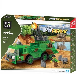 Joc constructie,Blocki, MyArmy, Lansator de rachete, 222 piese