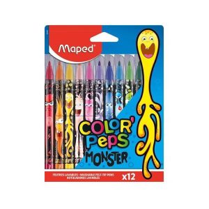 Carioci Maped Color'Peps Monster, 12 culori/set24,4