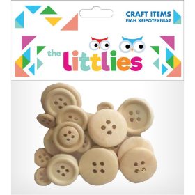 Nasturi lemn natur 24/set , The Littlies