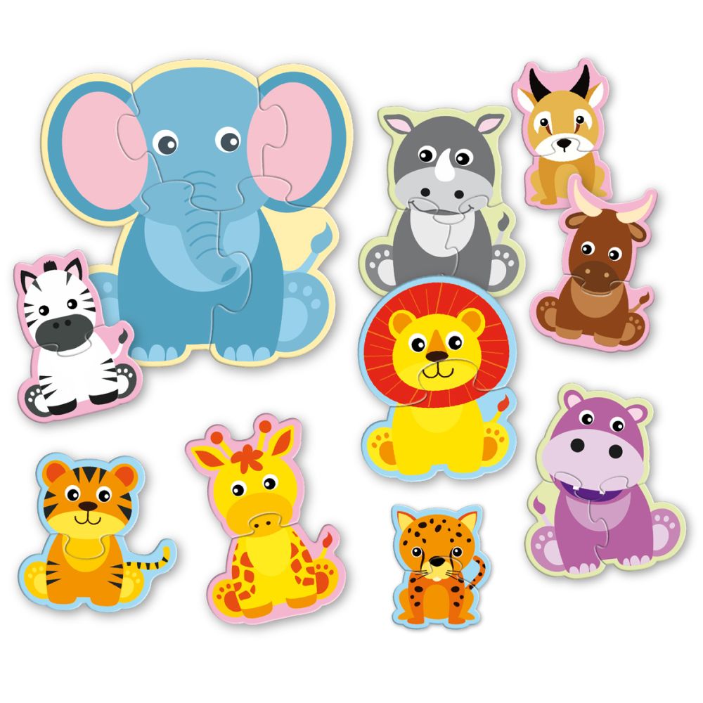 Noriel start puzzle 4 in 1 animalute poznase - imagine 2