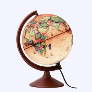 Glob geografic ILUMINAT, diametru 26 cm, harta ANTICA