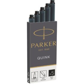 Rezerve Patroane stilou Parker, set 5/buc lungi culoarea negru