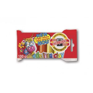 Plastilina Koh-I-Noor 5 culori, 100g, in tipla de plastic