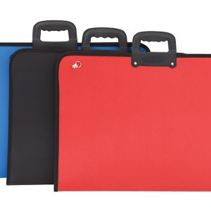 Servieta plastic cu maner pentru proiecte Globox, 35x50 cm