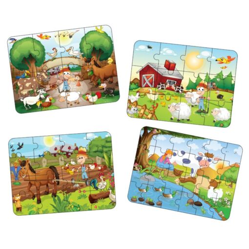 Puzzle 4in1 animale de la ferma , Smile Games - imagine 2