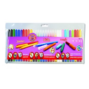 Set carioci Koh-I-Noor mix 3 x 10culori/set, 30 culori/set = 10 standard + 10 brush + 8+2 magic