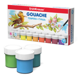 Guase 18 culori, 20 ml, ErichKrause