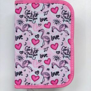 Penar 1 fermoar 2 extensii echipat , Love Flamingo