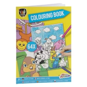 Carte de colorat A4 64 pagini , Grafix Animale