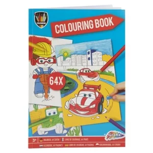 Carte de colorat A4 64 pagini , Grafix Masini