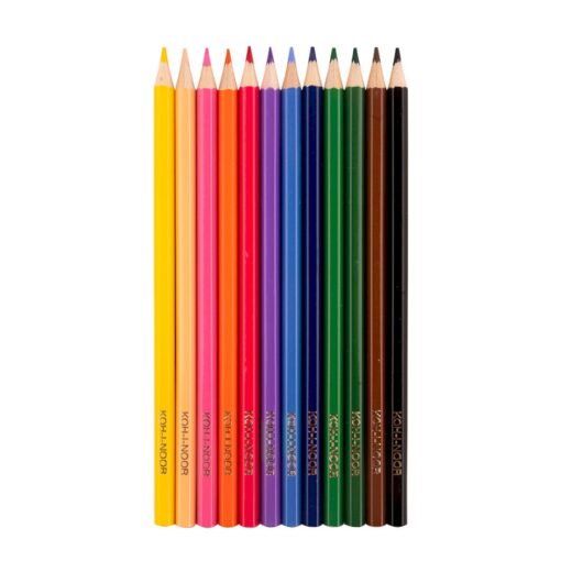 Creioane colorate 12/set Koh-i-noor 2.8mm Raton - imagine 2