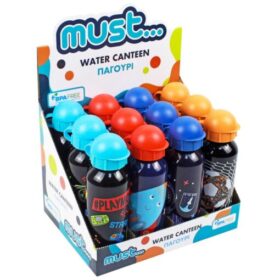 Sticla apa Must 500ml aluminiu 6,5×21 4 modele baiat