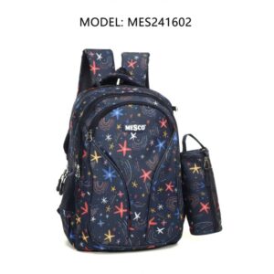 Ghiozdan mare + penar gimnaziu/liceu 18″ Mesco Stelute