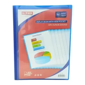 Dosar 40 folii plastic Globox,cu fereastra