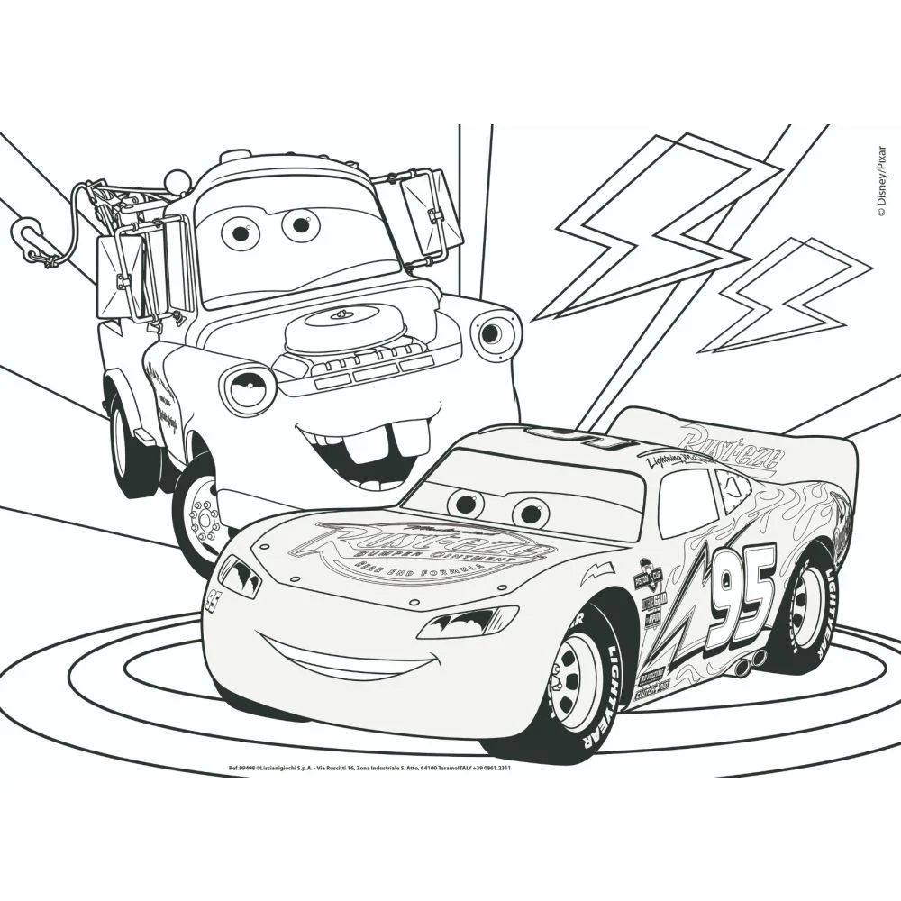 Puzzle 2in1 24 piese , Cars Lisciani - imagine 3