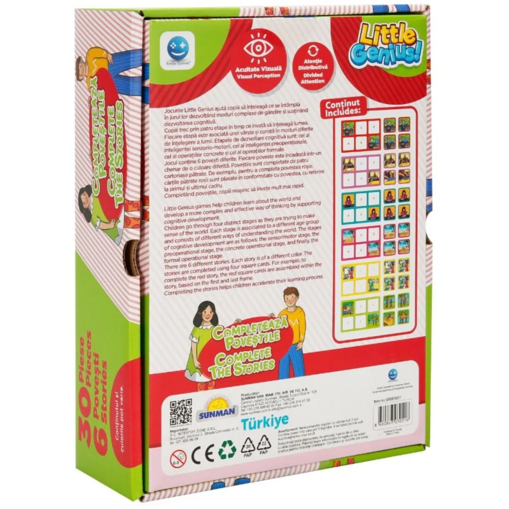 Joc memorie-Completeaza povestile galben-mov, Smile Games - imagine 2