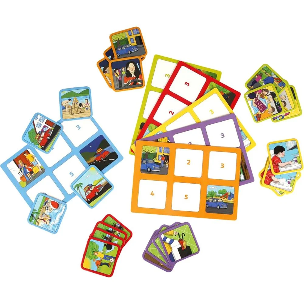 Joc memorie-Completeaza povestile galben-blue, Smile Games - imagine 3