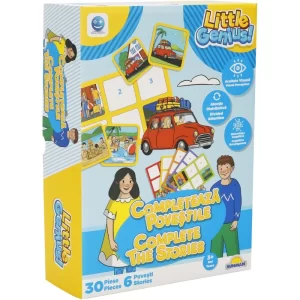 Joc memorie-Completeaza povestile galben-blue, Smile Games