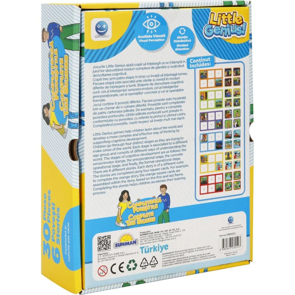 Joc memorie-Completeaza povestile galben-blue, Smile Games - imagine 2