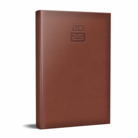 Agenda datata Tucson Ro A5 ,352 pagini, coperta buretata , culoarea Maro 2025, Herlitz