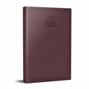 Agenda datata Tucson Ro A5 ,352 pagini, coperta buretata , culoarea Maro Inchis 2025, Herlitz