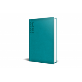 Agenda datata Ro A5 ,352 pagini , coperta din piele sintetica , Deluxe ,culoare Turcoaz 2025, Herlitz