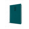 Agenda datata Tucson Ro A5 ,352 pagini, coperta buretata , culoarea Albastru Petrol 2026, Herlitz