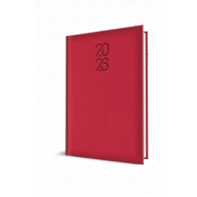 Agenda datata Tucson Ro A5 ,352 pagini, coperta buretata , culoarea Rosu 2026, Herlitz