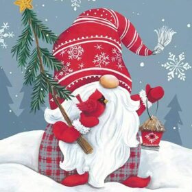 Diamond painting panza Xmas 30×30, Grafix Craciun