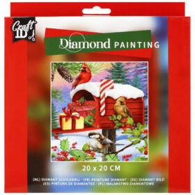 Diamond painting Xmas Cutie Postala 20x20cm ,Grafix