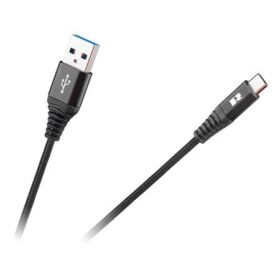 Cablu Usb – Usb tip C Rebel 100 cm negru
