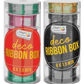 Banda decorativa  Craciun Xmas in tub 6 pcs x1,5cm