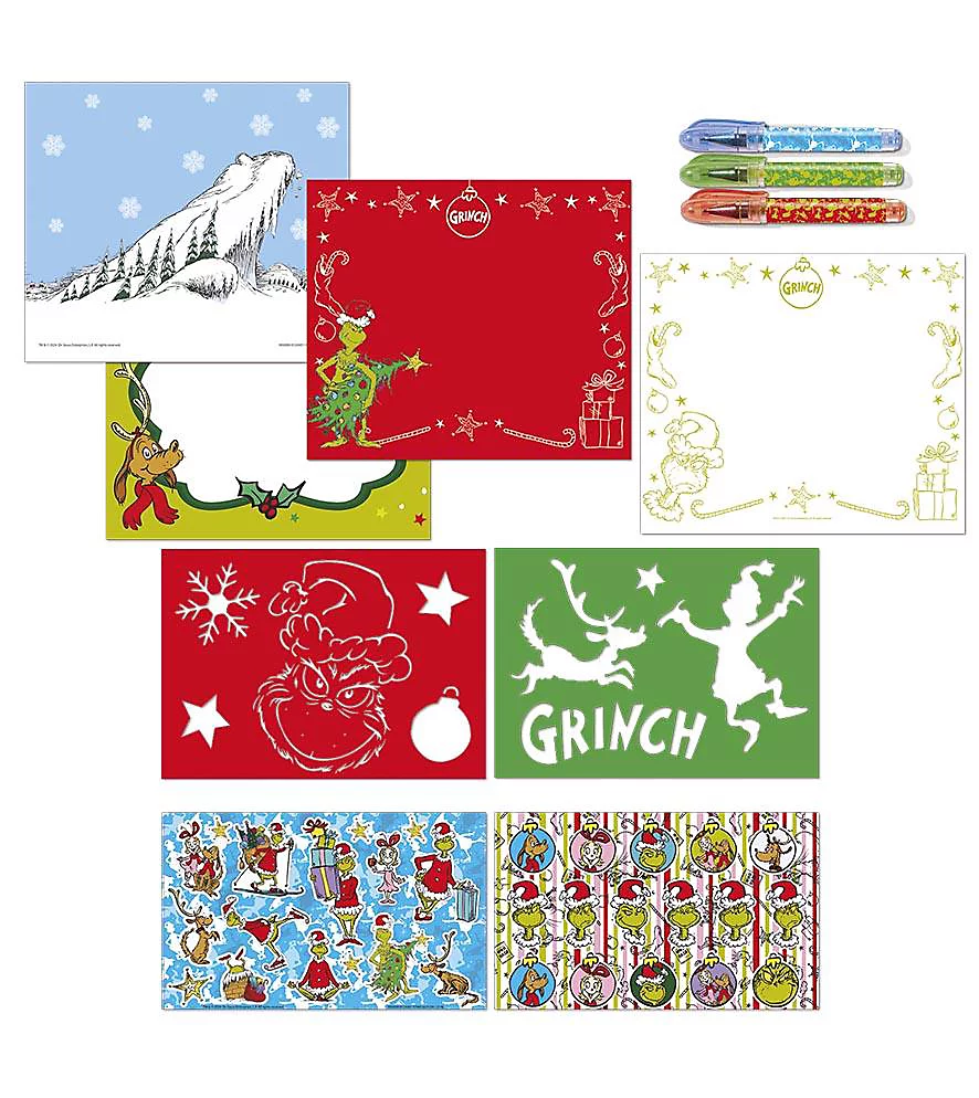 Grinch-Carte activitati +3 pixuri , Totum - imagine 2