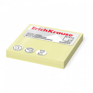 Notes adeziv ErichKrause 75x75mm 100 foi Galben