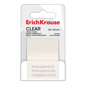Notes adeziv ErichKrause Clear 40×50-50 foi Transparent
