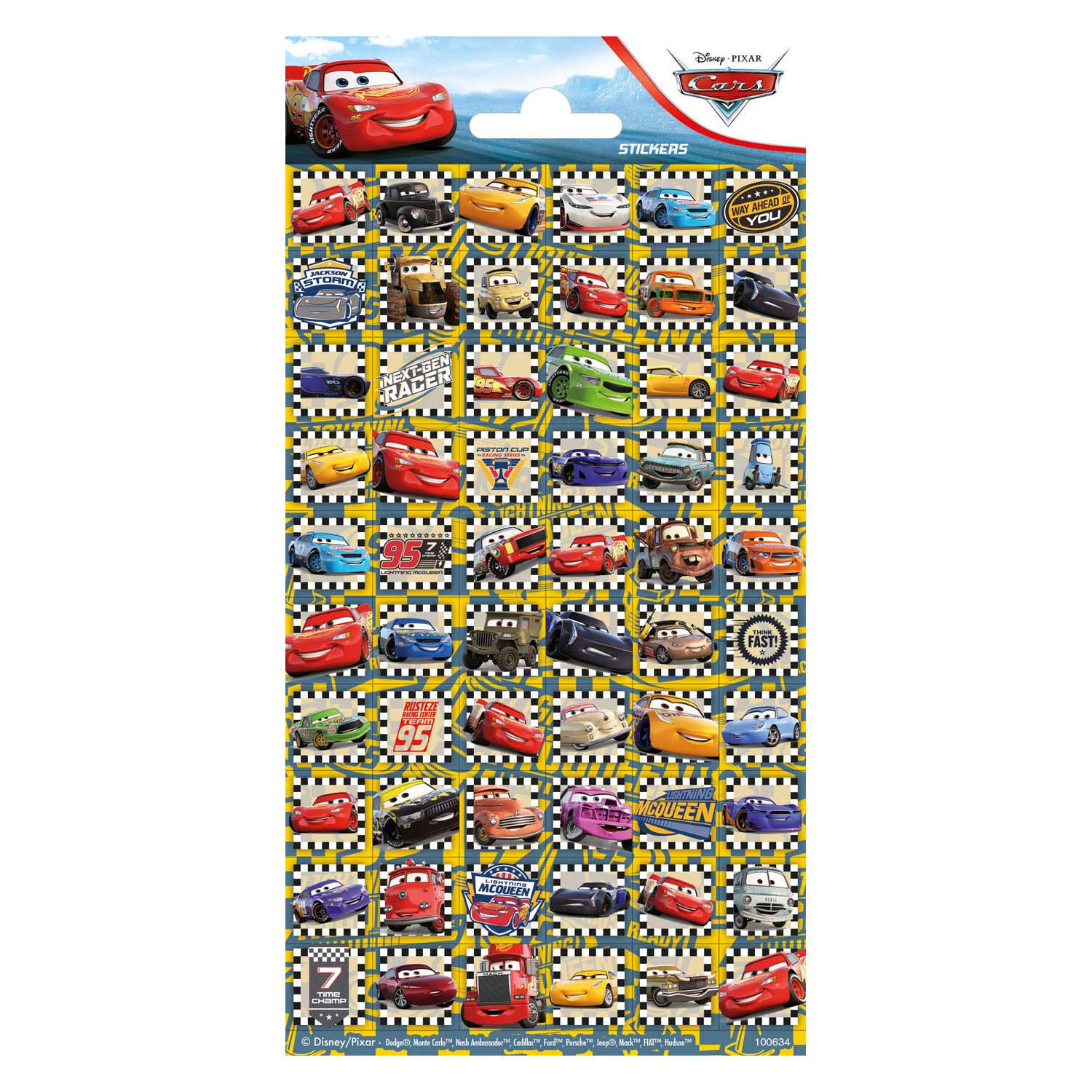 Abtibilduri Disney Cars Sticker Totum