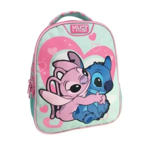 Ghiozdan gradinita 27x10x31 2 compartimente Stitch&Angel , Must