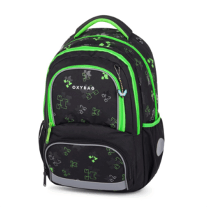 Ghiozdan scolar Next 310x420x160mm Oxy Next Green Cube