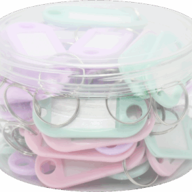 Breloc chei Memories, culori pastel, 50 buc/cutie