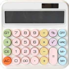 Calculator Pastel 4 culori , Optimum
